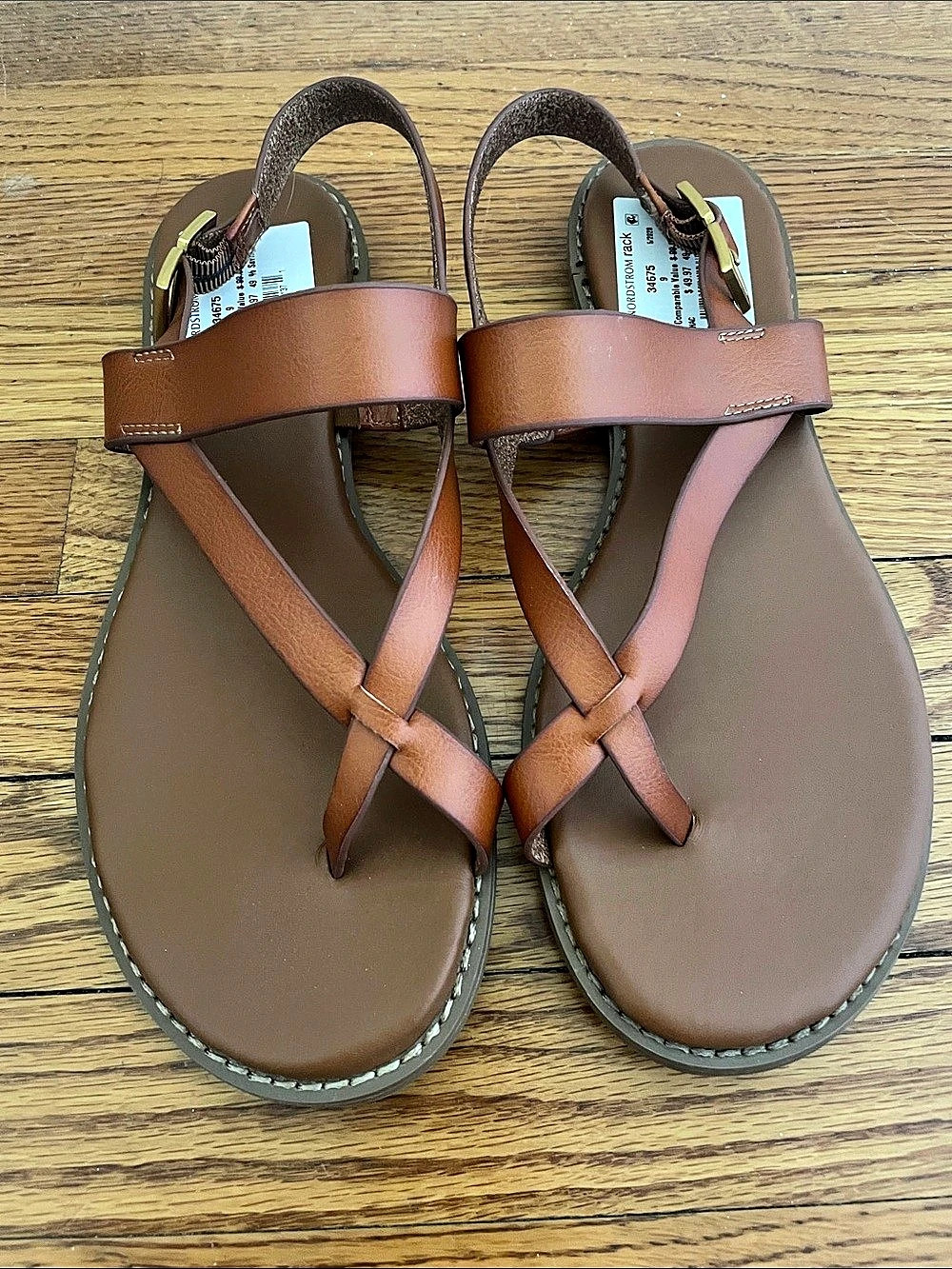 Franco Sarto Gabby 2 Women's Strappy Sandals Brown US 9M